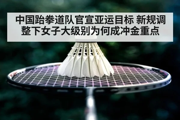 中国跆拳道队官宣亚运目标 新规调整下女子大级别为何成冲金重点